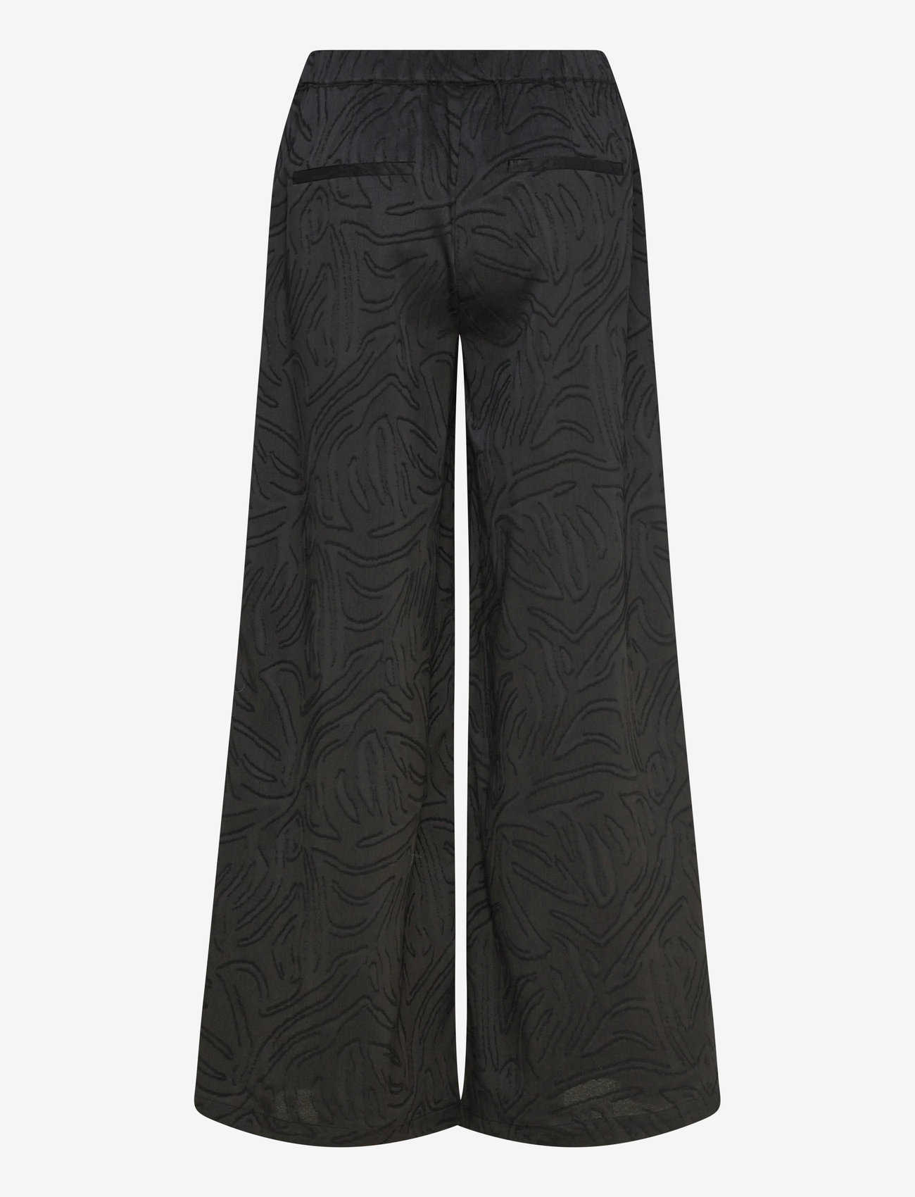 FREE/QUENT - FQMINNA-PANTS - hosen mit weitem bein - black - 2