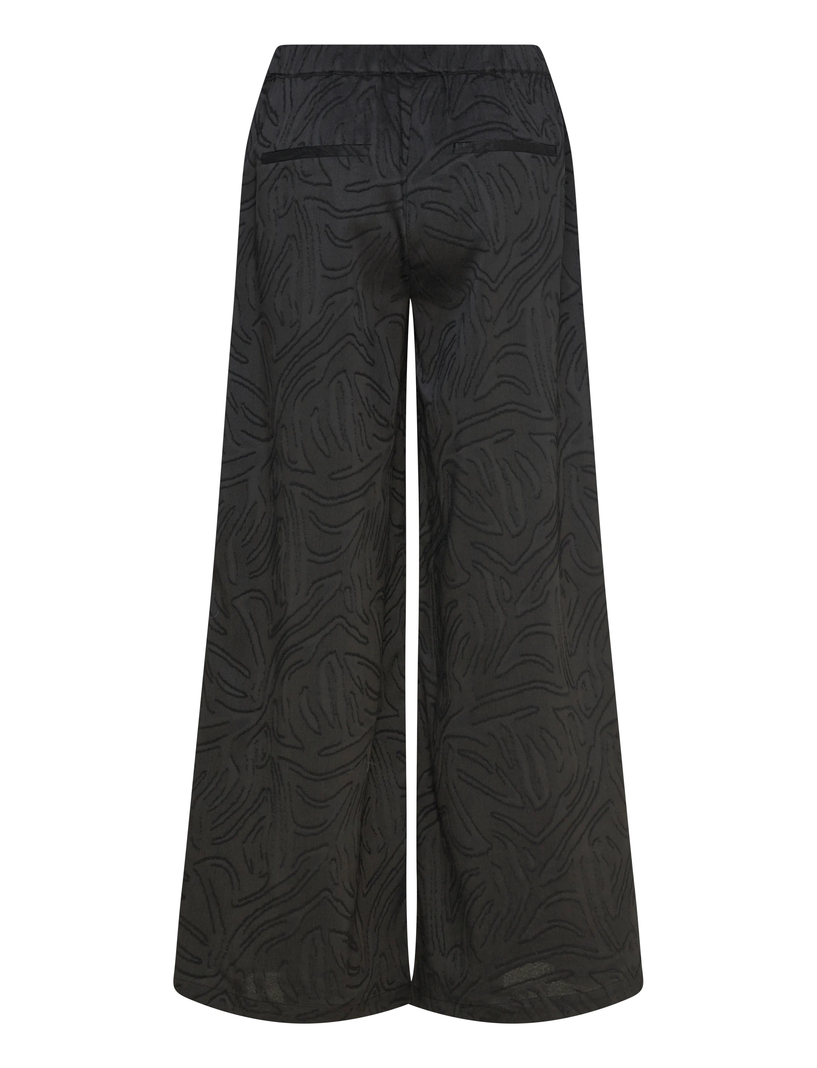 FREE/QUENT - FQMINNA-PANTS - bukser med brede ben - black - 2