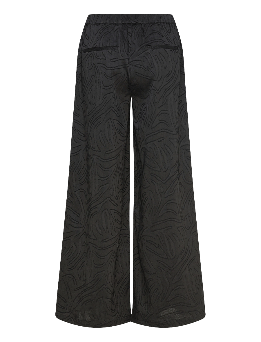 FREE/QUENT - FQMINNA-PANTS - bukser med brede ben - black - 2