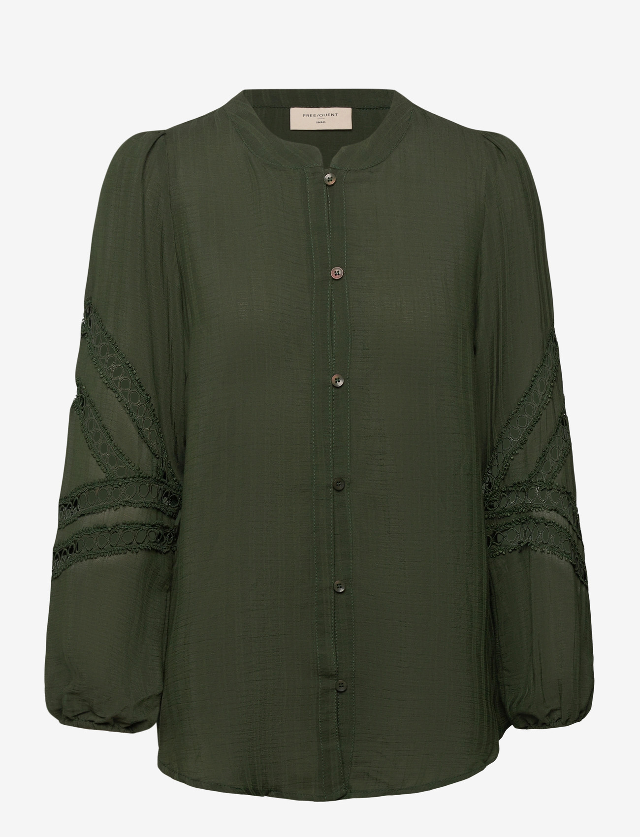 FREE/QUENT - FQSHU-BLOUSE - langærmede bluser - kombu green - 0