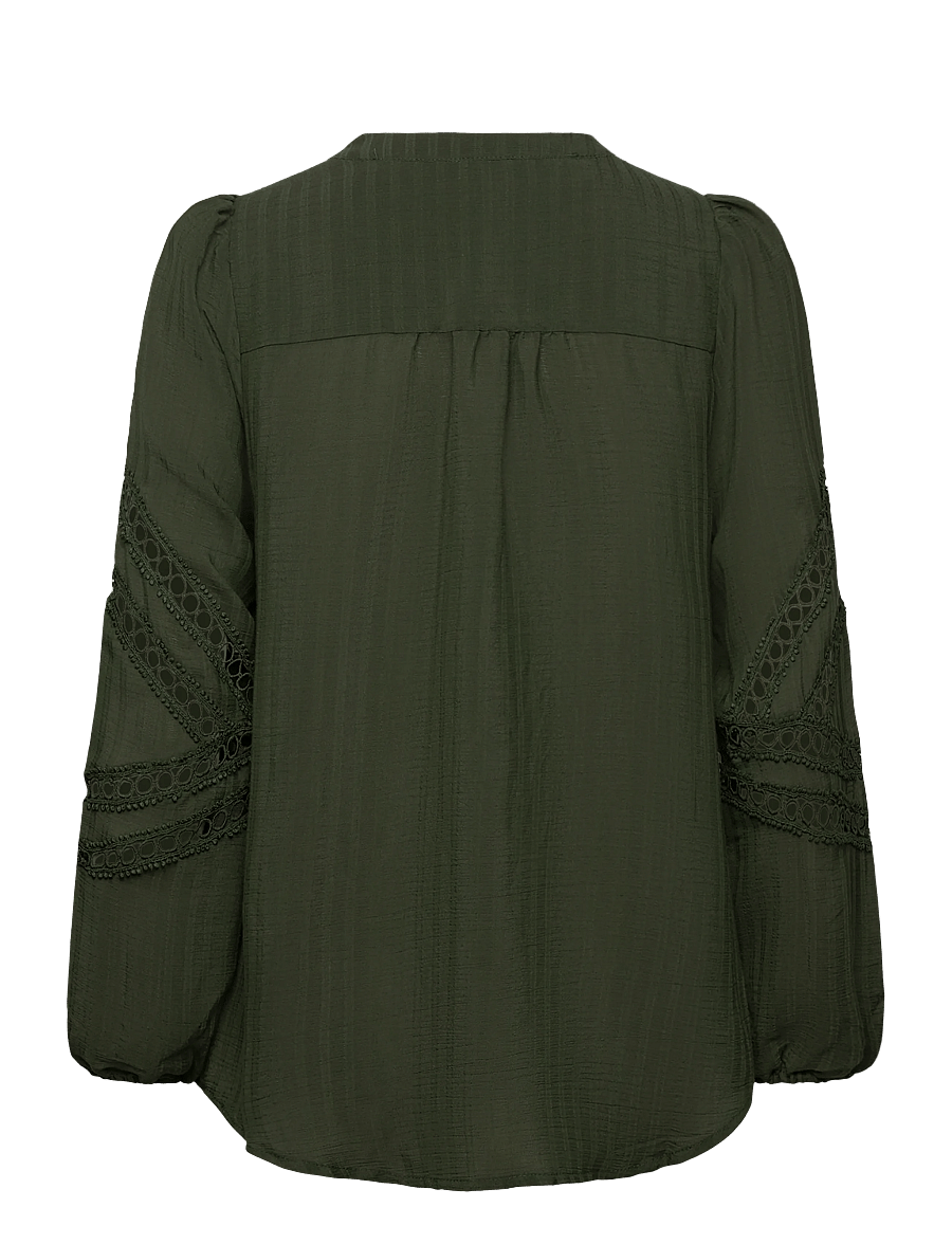 FREE/QUENT - FQSHU-BLOUSE - langærmede bluser - kombu green - 1