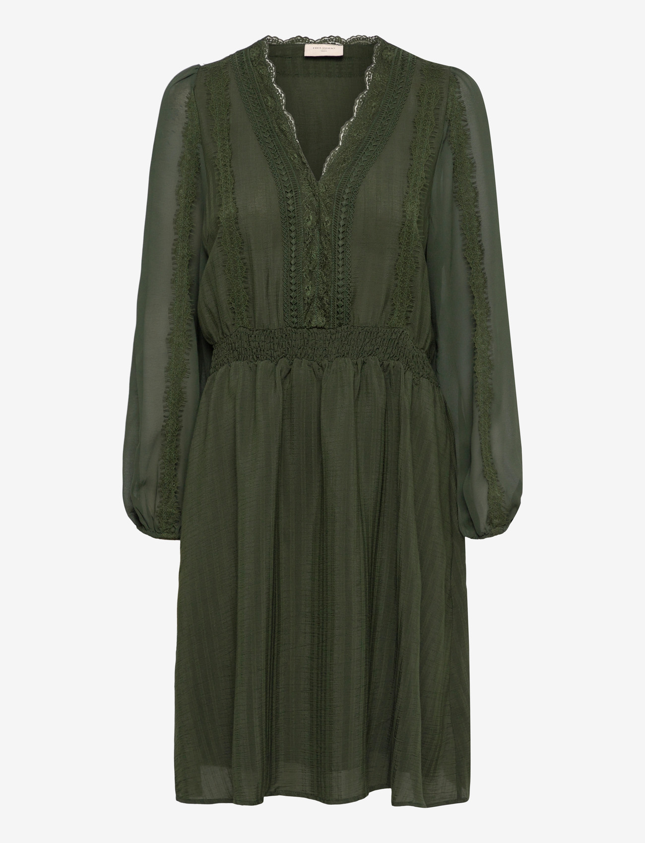 FREE/QUENT - FQSHU-DRESS - spetsklänningar - kombu green - 0
