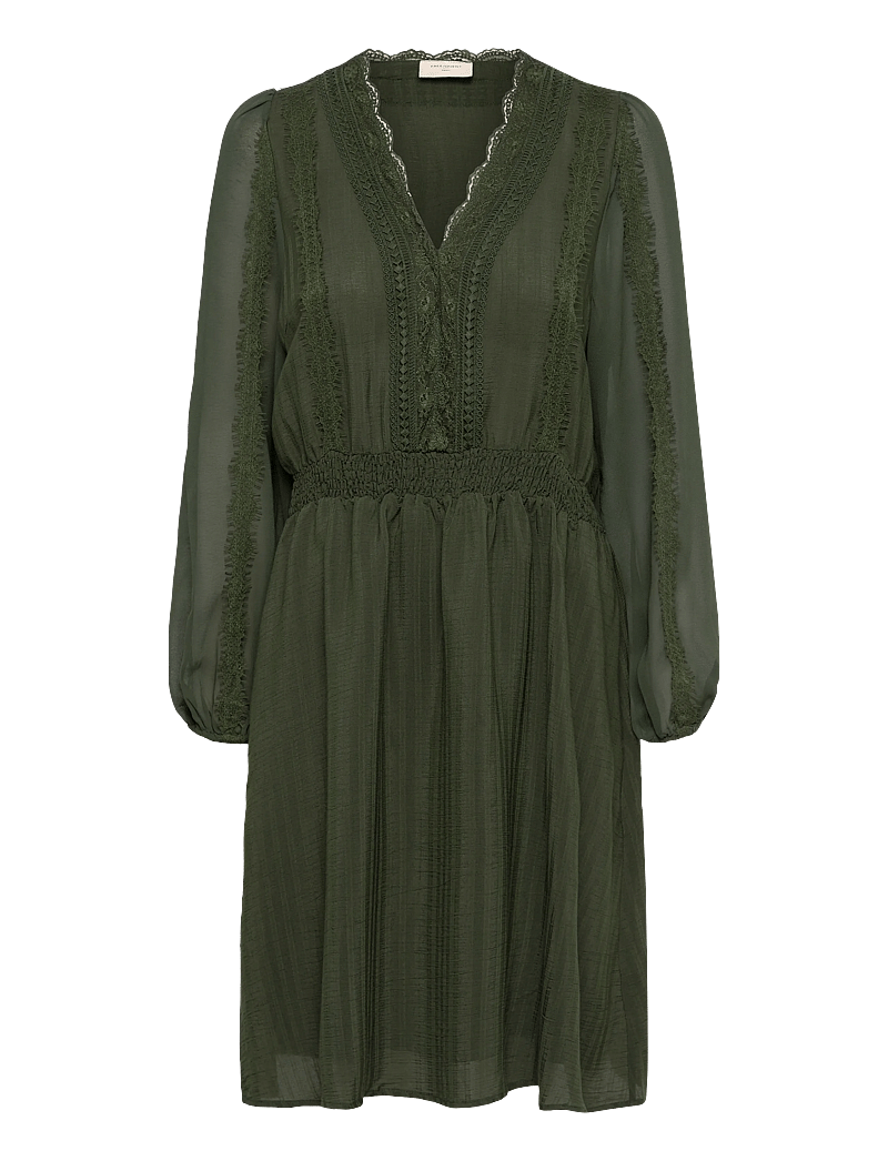FREE/QUENT - FQSHU-DRESS - spetsklänningar - kombu green - 0