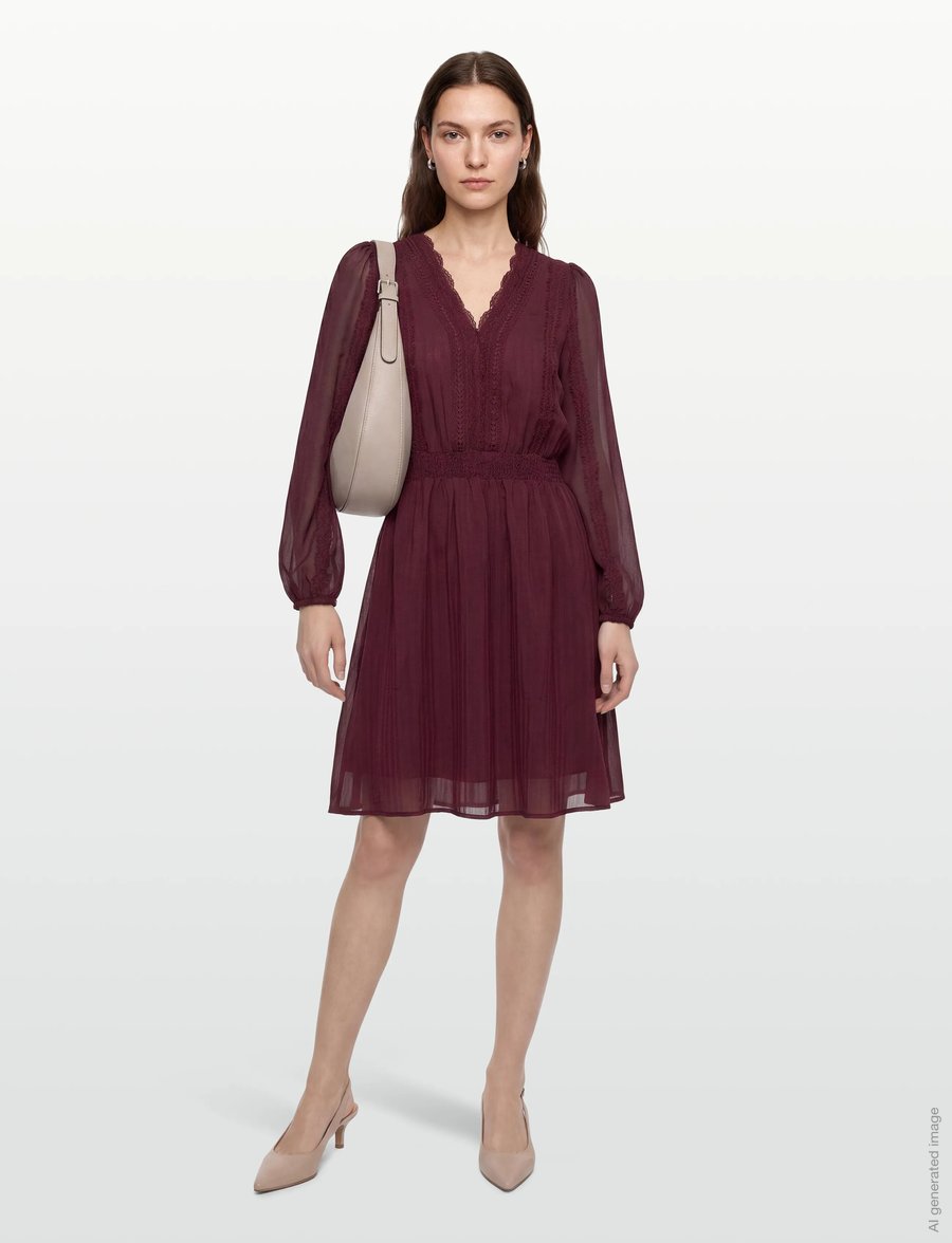 FREE/QUENT - FQSHU-DRESS - spetsklänningar - port royale - 0