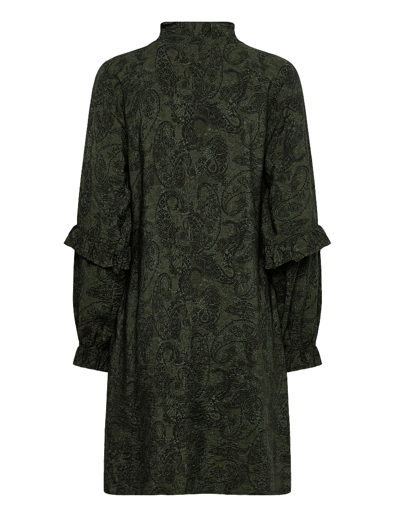FREE/QUENT - FQMOLIN-DRESS - midiklänningar - kombu green w. black - 2