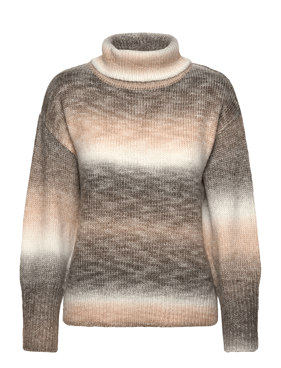 FREE/QUENT - FQSASU-PULLOVER - pullover - morel w. silver mink - 1