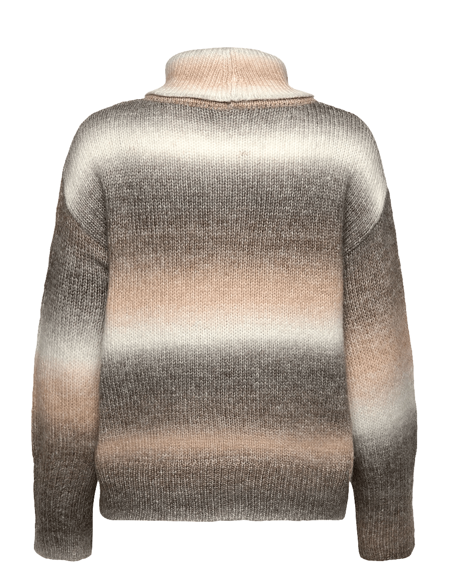 FREE/QUENT - FQSASU-PULLOVER - pullover - morel w. silver mink - 2