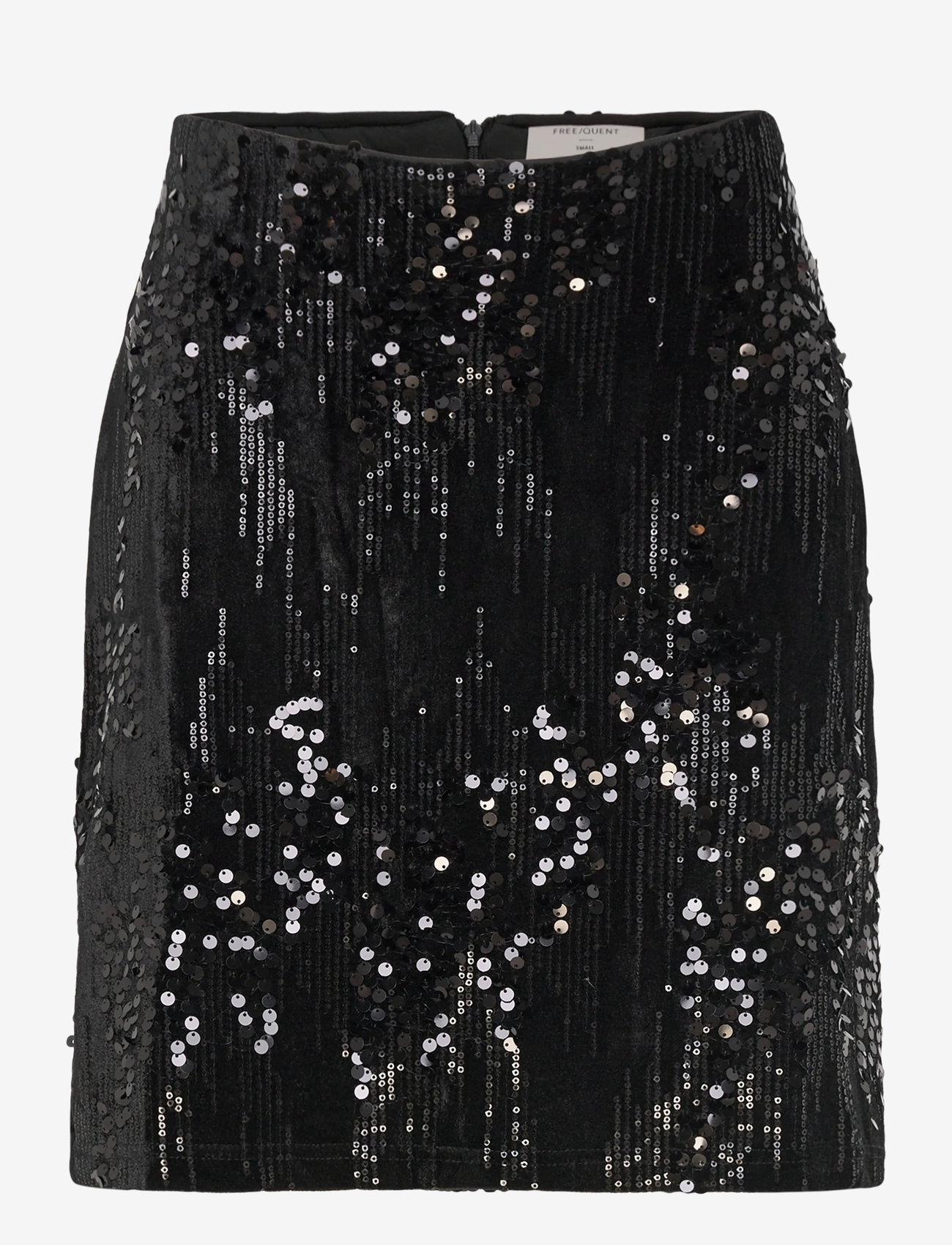FREE/QUENT - FQDOFFI-SKIRT - pailletten-röcke - black - 1
