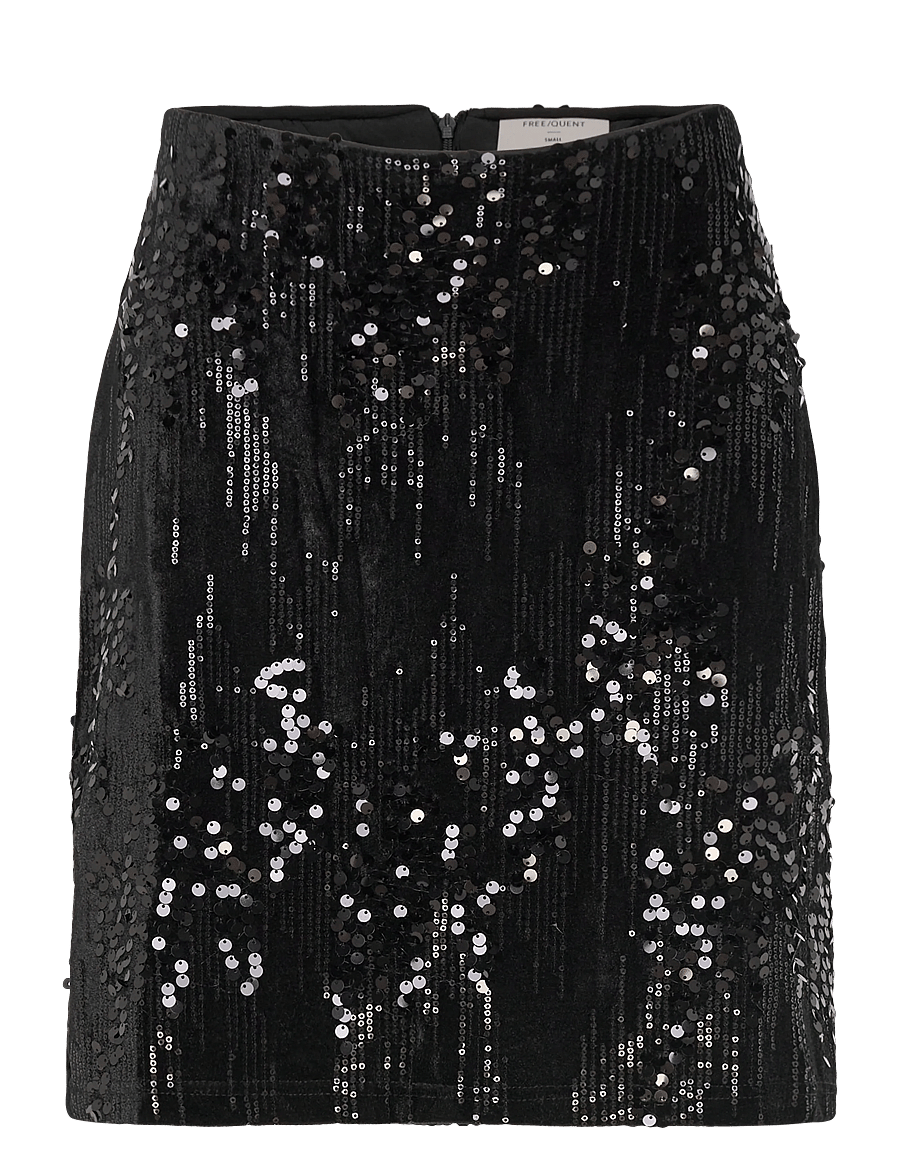 FREE/QUENT - FQDOFFI-SKIRT - sequin skirts - black - 1