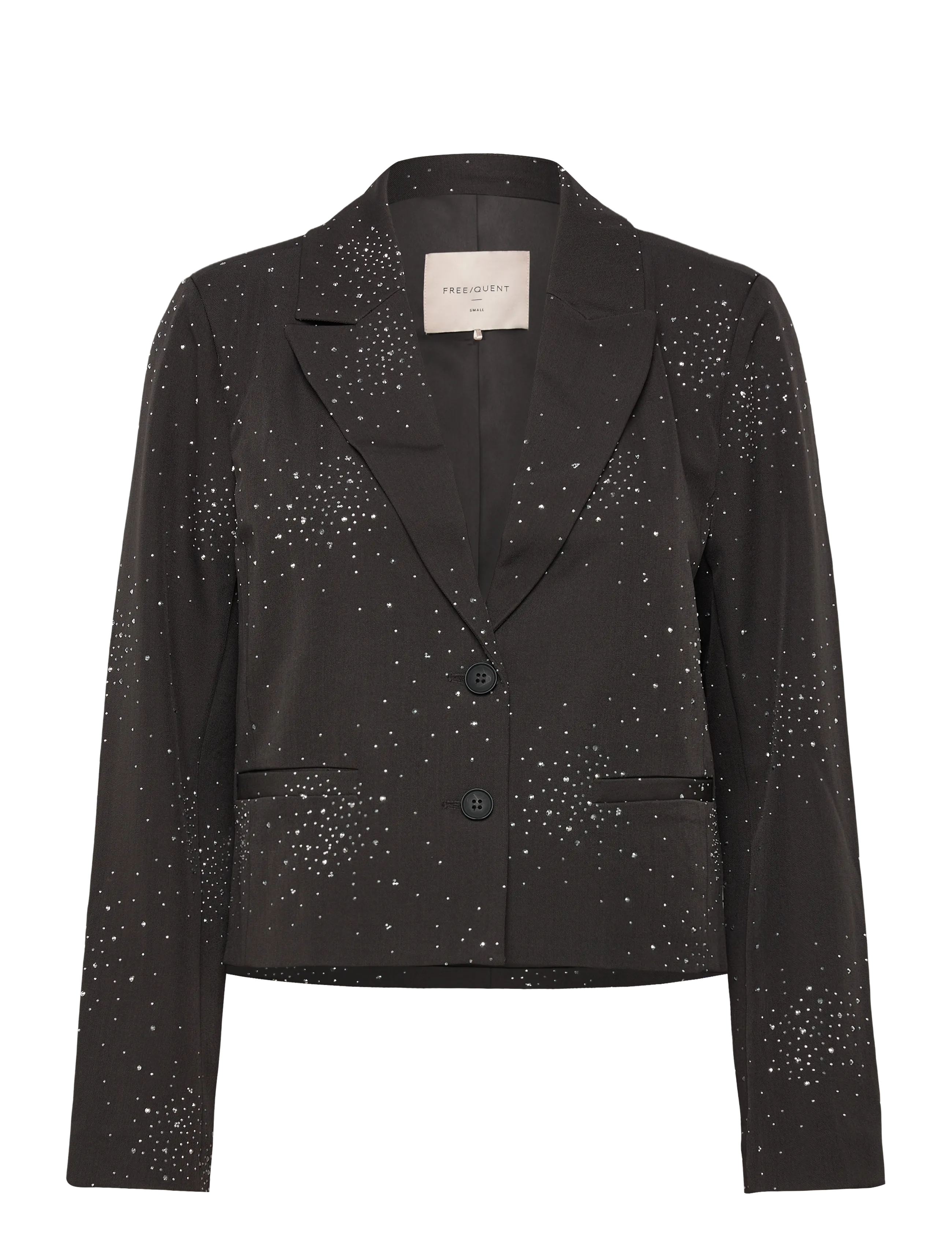 FREE/QUENT FQISABELL-JACKET - Transitional Layering - DARK GREY MELANGE / black