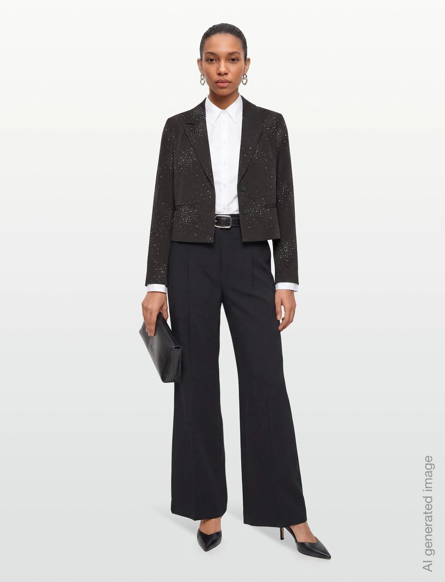 FREE/QUENT - FQISABELL-JACKET - einreihige blazer - dark grey melange - 0