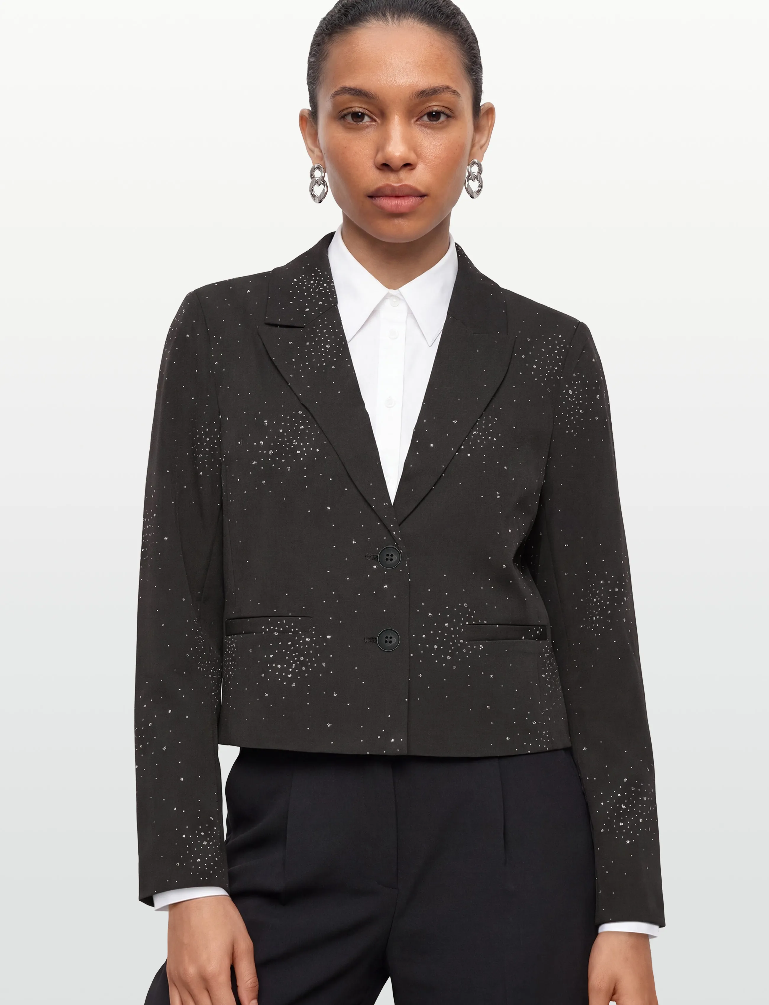 FREE/QUENT - FQISABELL-JACKET - festtøj til outletpriser - dark grey melange - 3