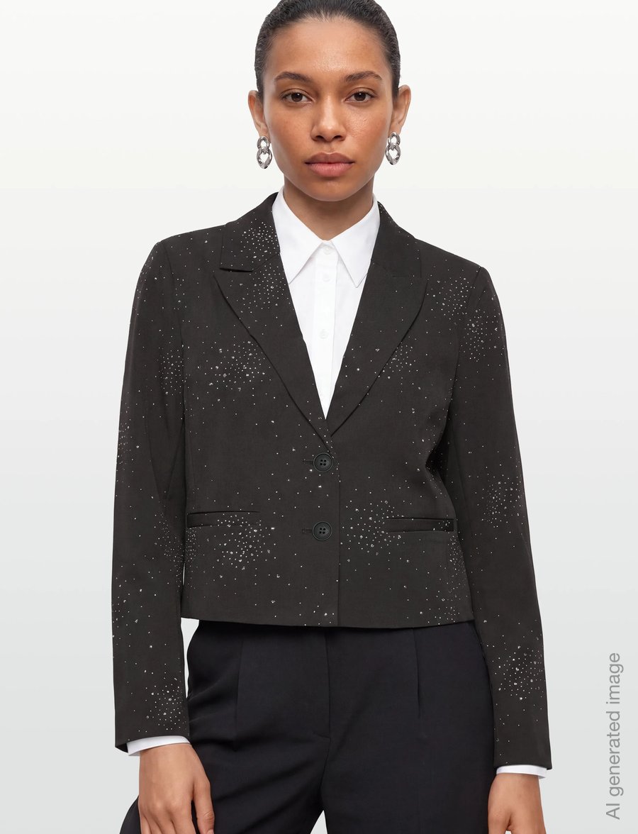 FREE/QUENT - FQISABELL-JACKET - einreihige blazer - dark grey melange - 3