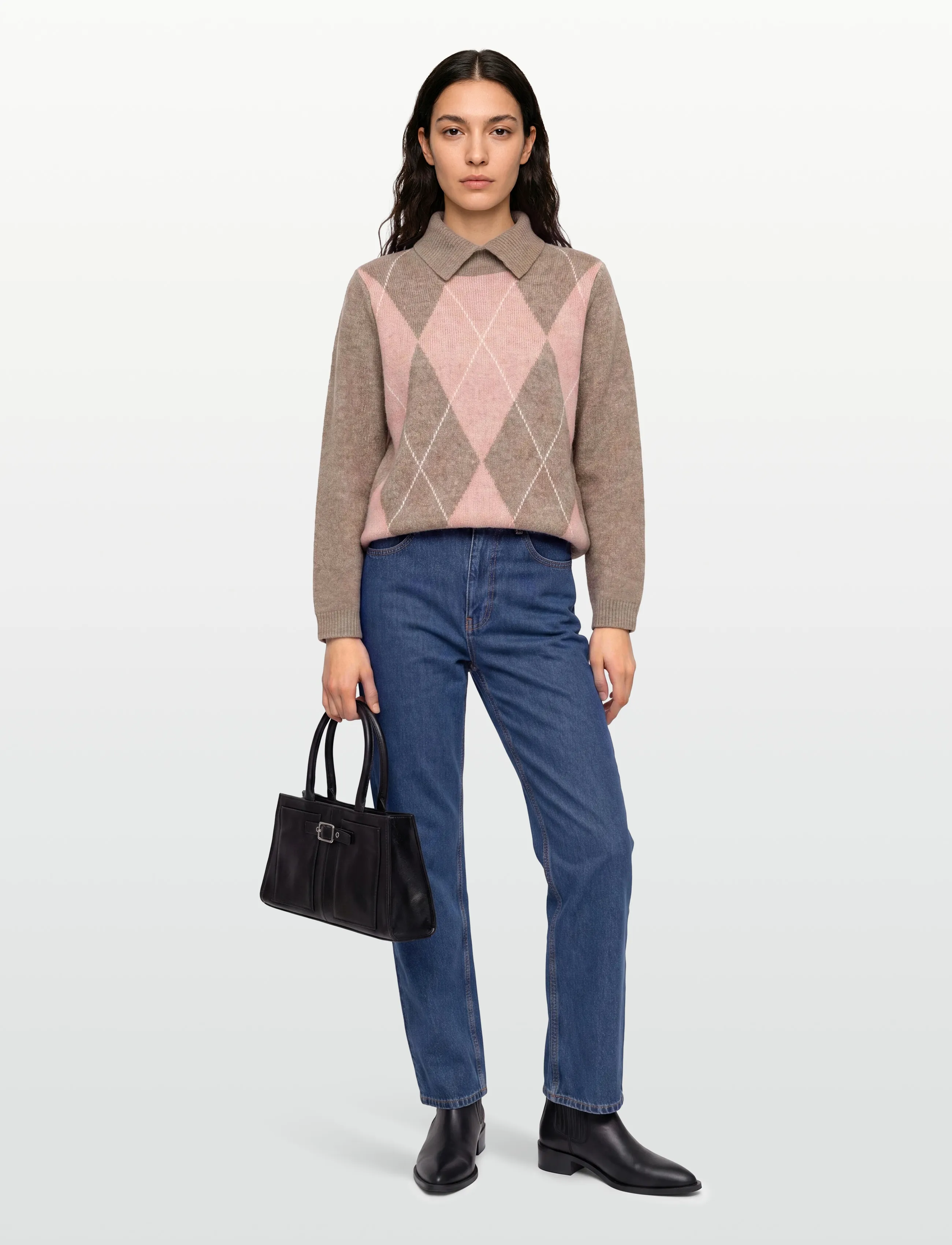 FREE/QUENT Dress From Freequent In A Soft, Fine-Knit Material. The Dress Has Long Sleeves,, M, Pink, Kjoler > Strikkede Kjoler, Dame