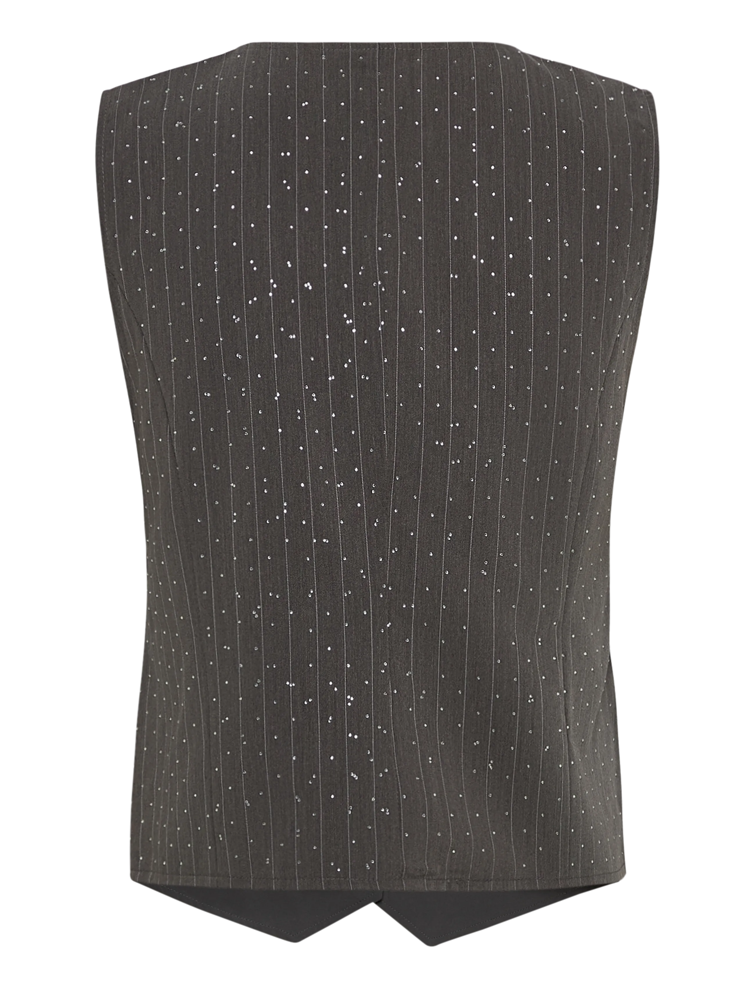 FREE/QUENT - FQWIDY-WAISTCOAT - gilets - dark grey mel w star off-white - 1