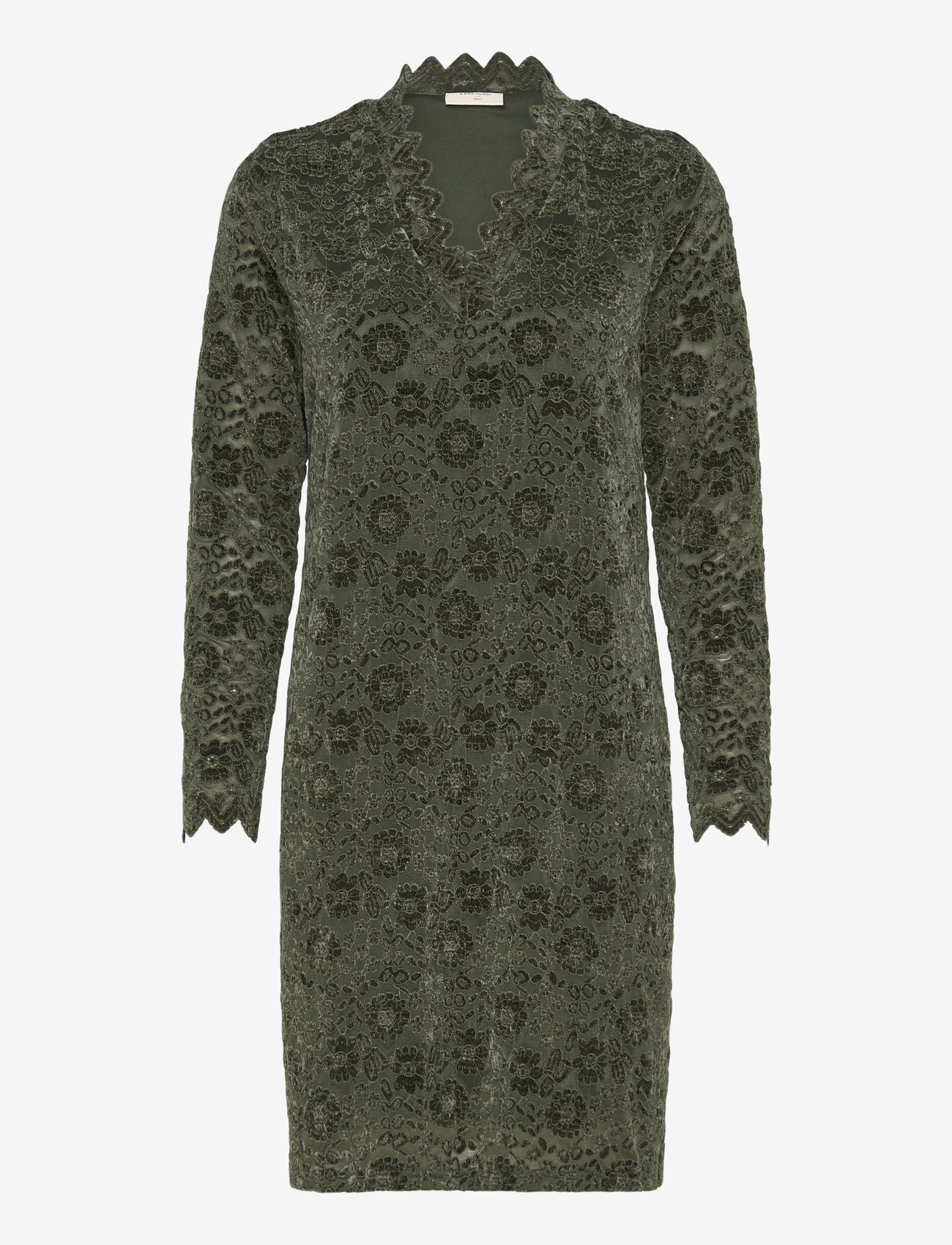 FREE/QUENT - FQGRY-DRESS - spetsklänningar - kombu green - 0