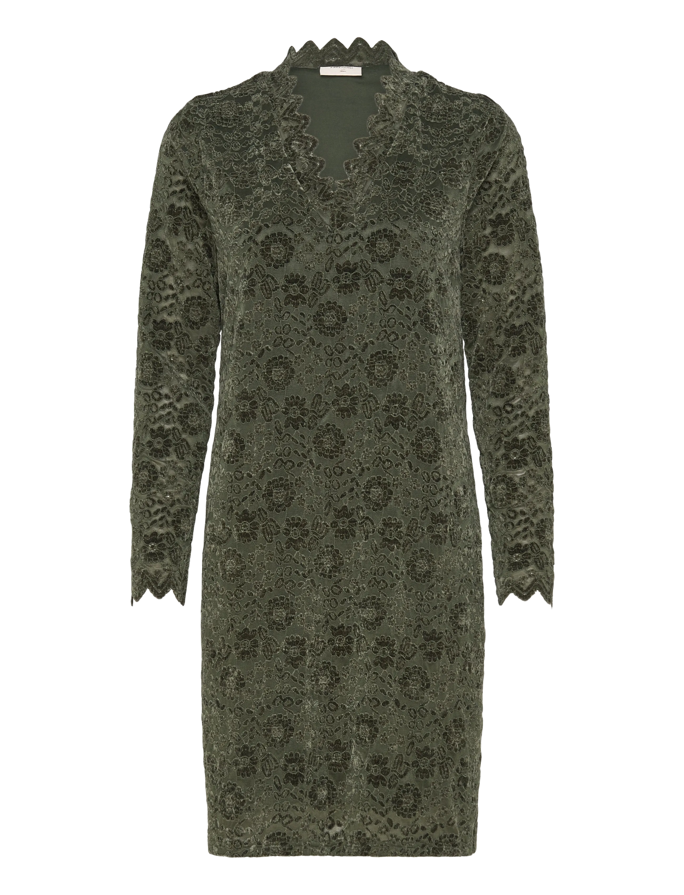 FREE/QUENT FQGRY-DRESS - Lace dresses - KOMBU GREEN / green