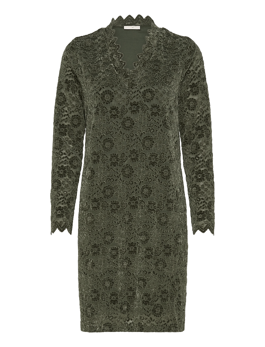 FREE/QUENT - FQGRY-DRESS - lace dresses - kombu green - 1
