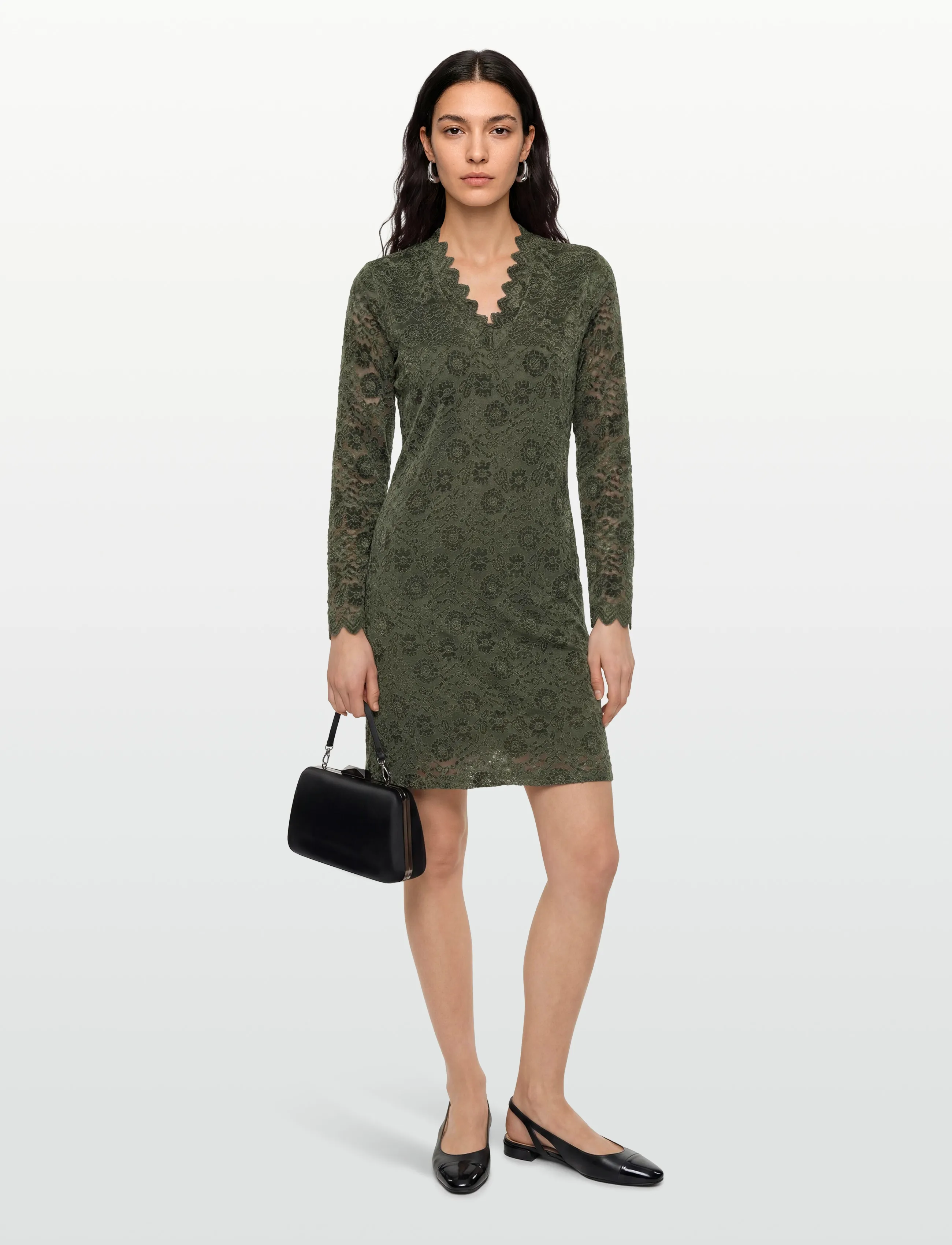 FREE/QUENT Fqgry-Dress, M, Dresses, Grün - Lace Frauen