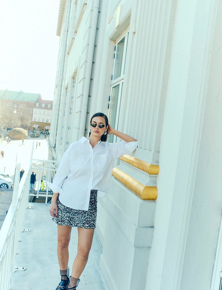 FREE/QUENT - FQKAMILLE-SHIRT - chemises à manches longues - bright white - 0