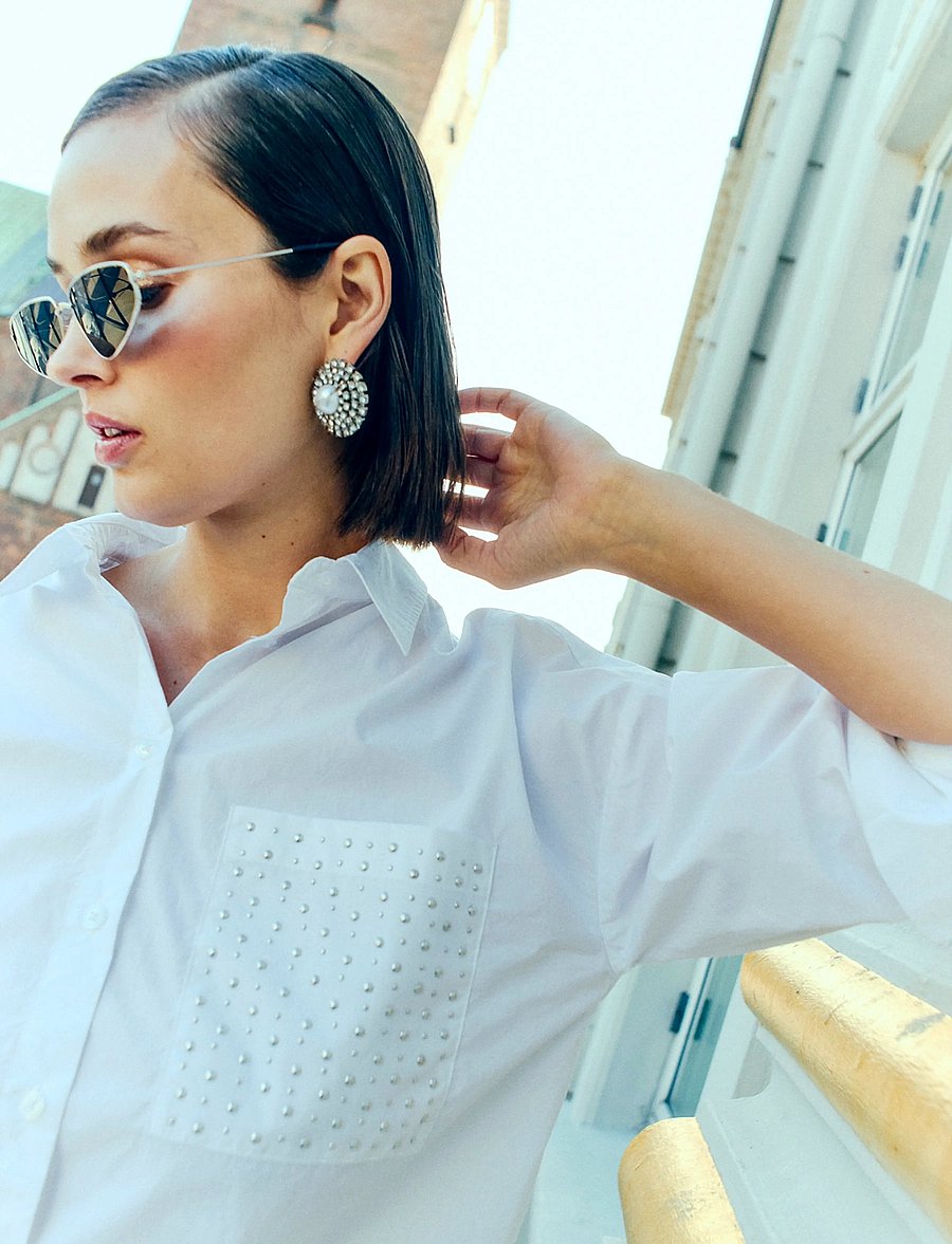 FREE/QUENT - FQKAMILLE-SHIRT - chemises à manches longues - bright white - 3