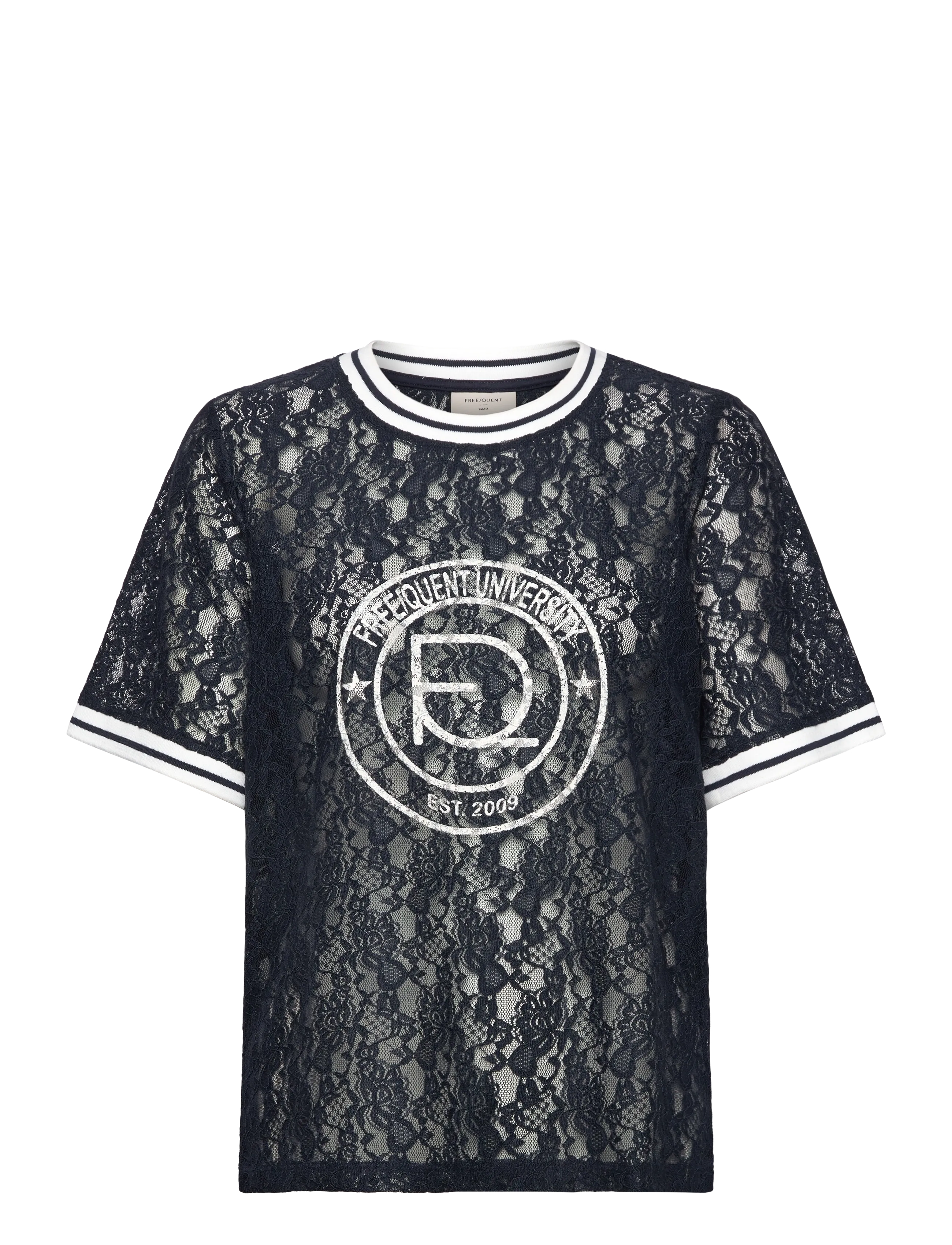 FREE/QUENT FQEICO-TEE - FREE|QUENT - NAVY BLAZER W. STAR OFF-WHITE / black