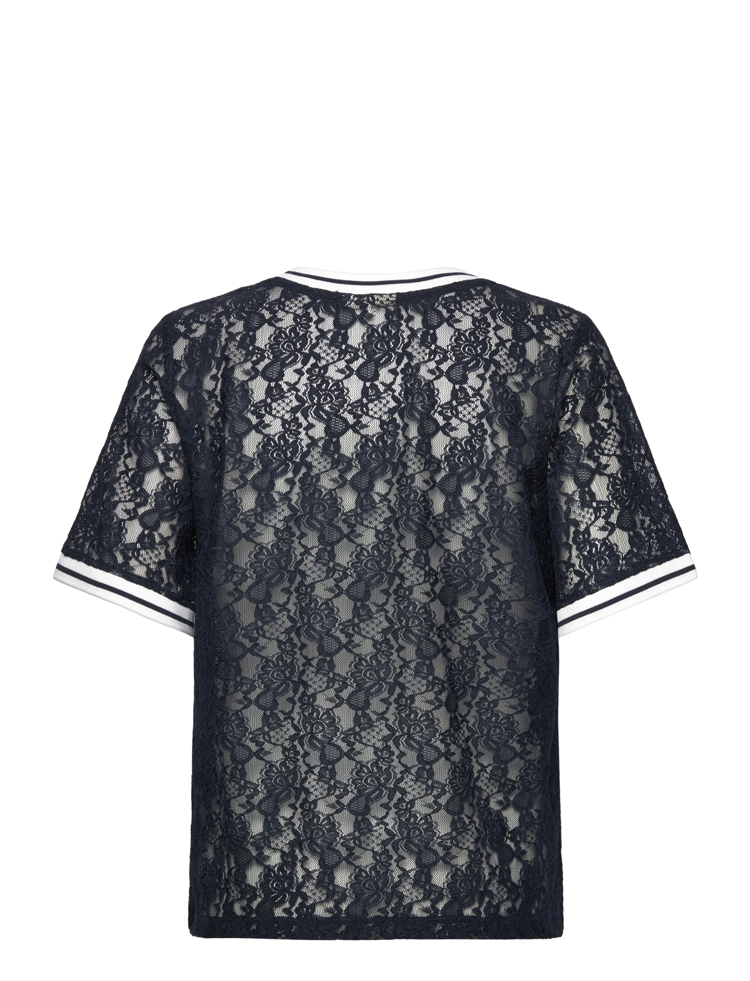 FREE/QUENT - FQEICO-TEE - t-shirts - navy blazer w. star off-white - 2