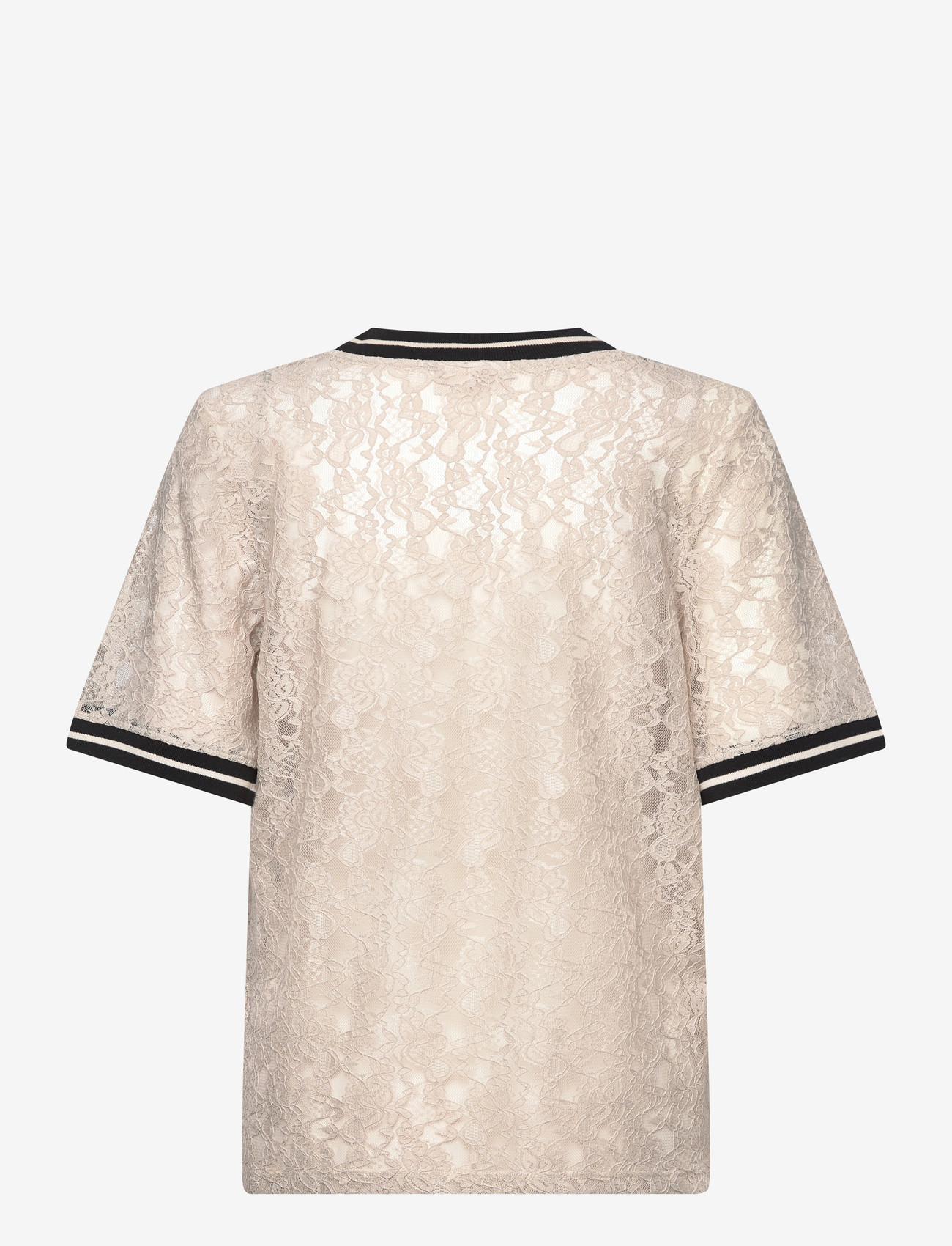 FREE/QUENT - FQEICO-TEE - t-shirts - moonbeam w. black - 1