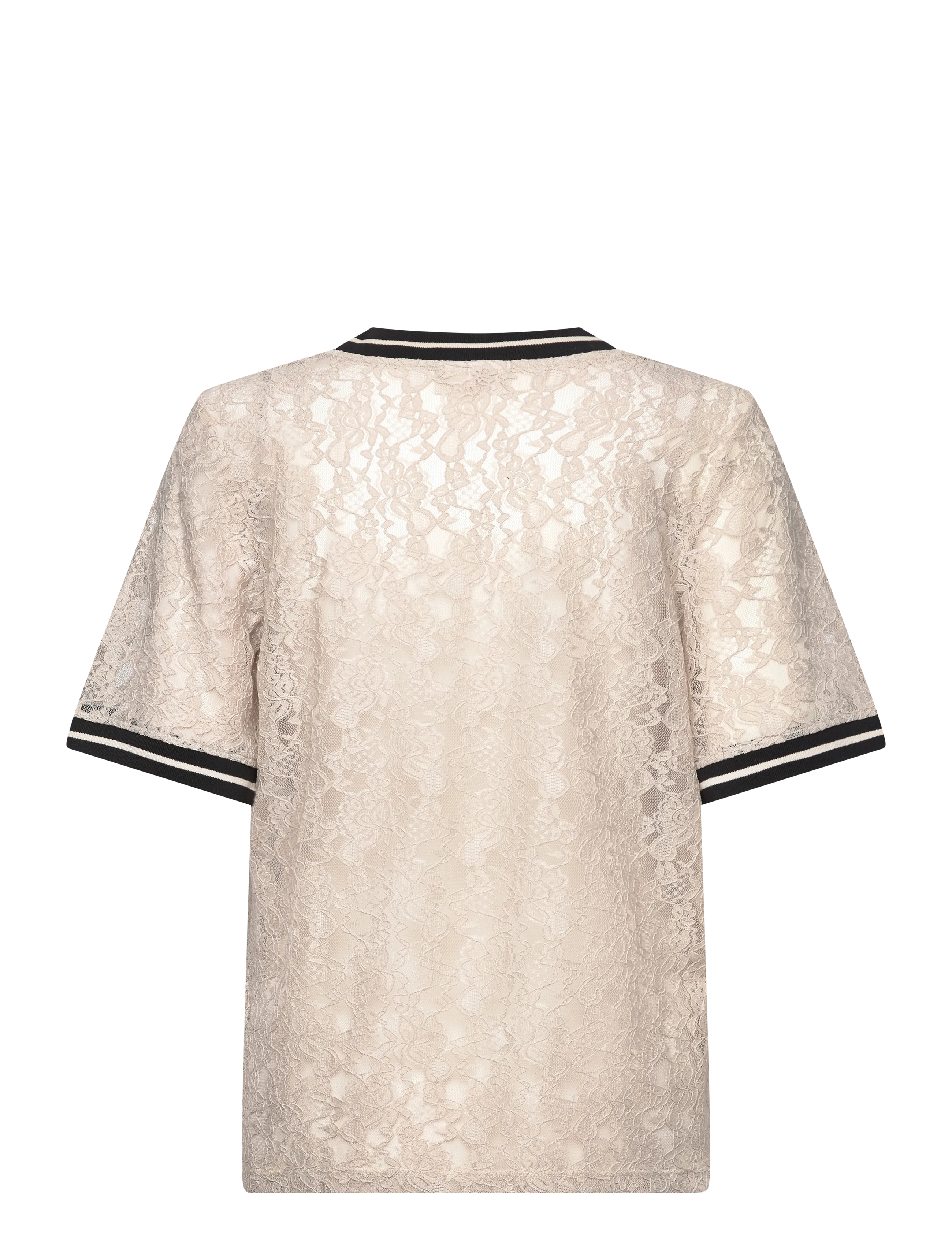 FREE/QUENT - FQEICO-TEE - t-shirts - moonbeam w. black - 2