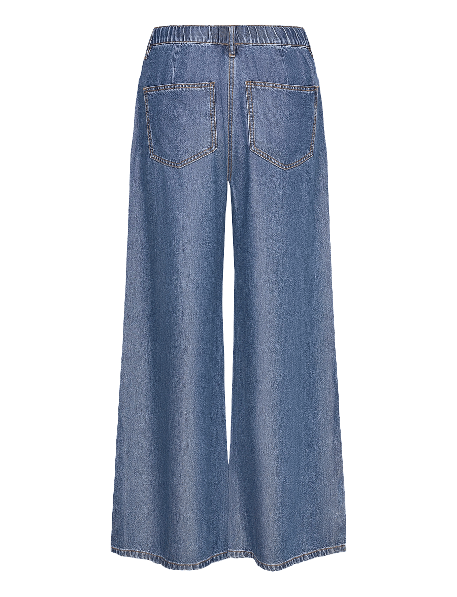 FREE/QUENT - FQMILO-PANTS - laia säärega teksad - medium blue denim - 2