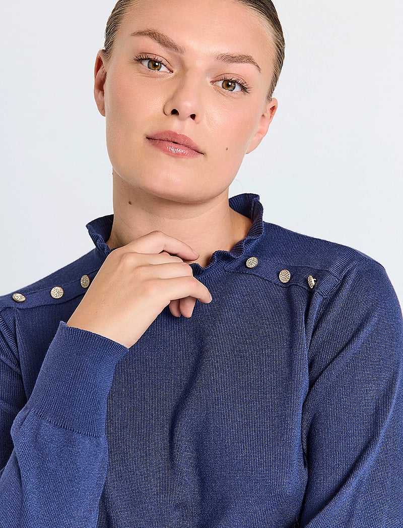 FREE/QUENT - FQKATIE-DRESS - knitted dresses - patriot blue - 3