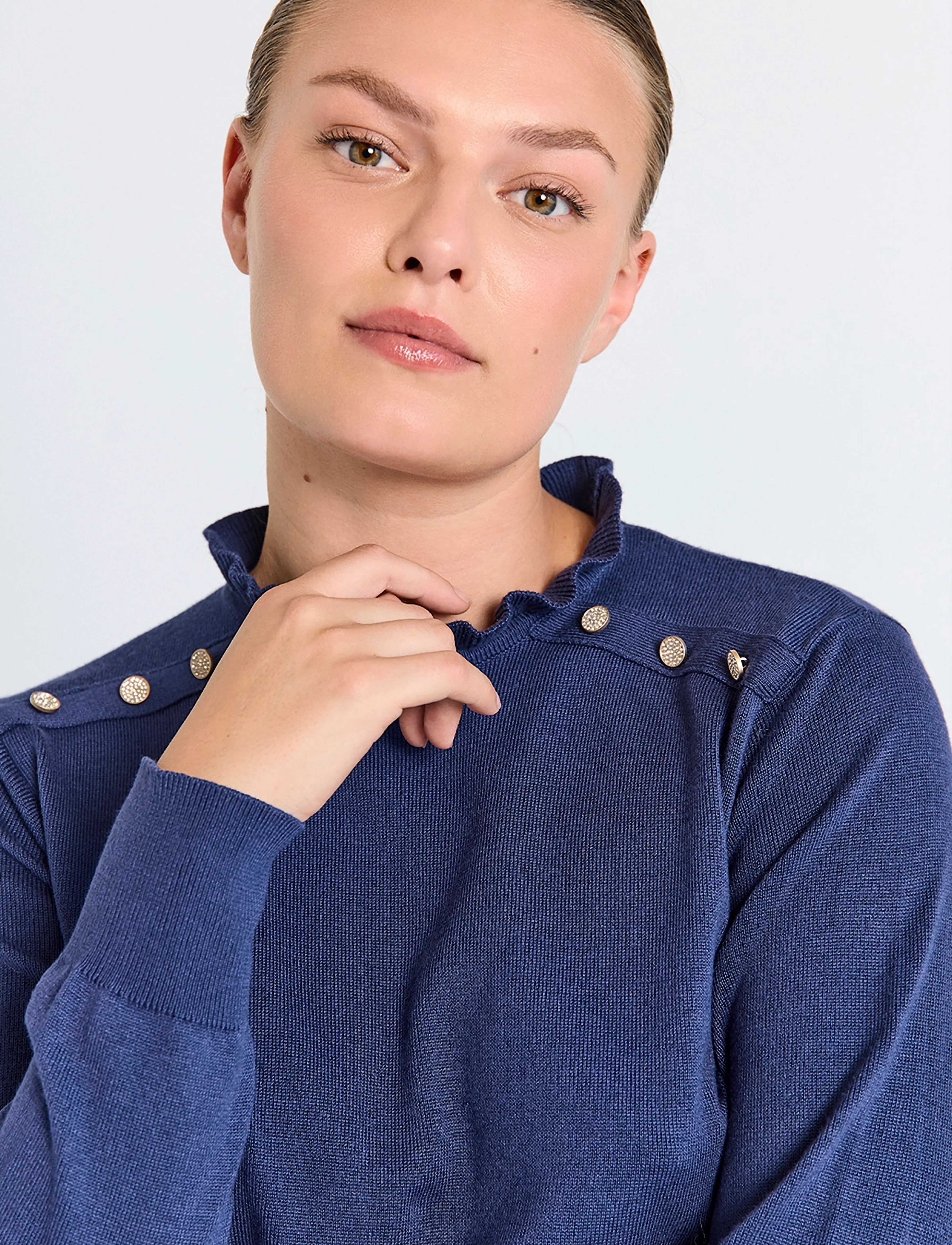 FREE/QUENT - FQKATIE-DRESS - knitted dresses - patriot blue - 3