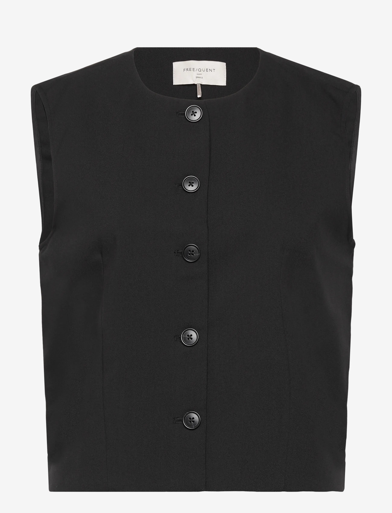 FREE/QUENT - FQMAEVE-WAISTCOAT - westen - black - 1