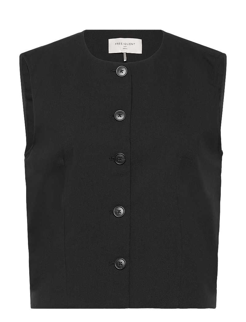 FREE/QUENT - FQMAEVE-WAISTCOAT - pukuliivit - black - 1