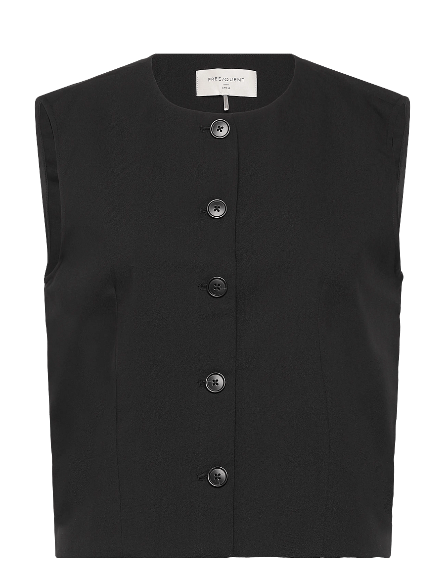 FREE/QUENT - FQMAEVE-WAISTCOAT - pukuliivit - black - 1