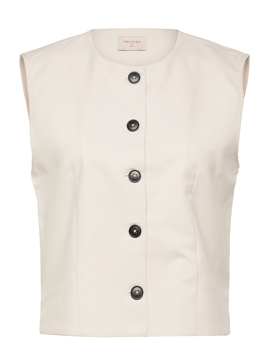 FREE/QUENT - FQMAEVE-WAISTCOAT - pukuliivit - moonbeam - 1