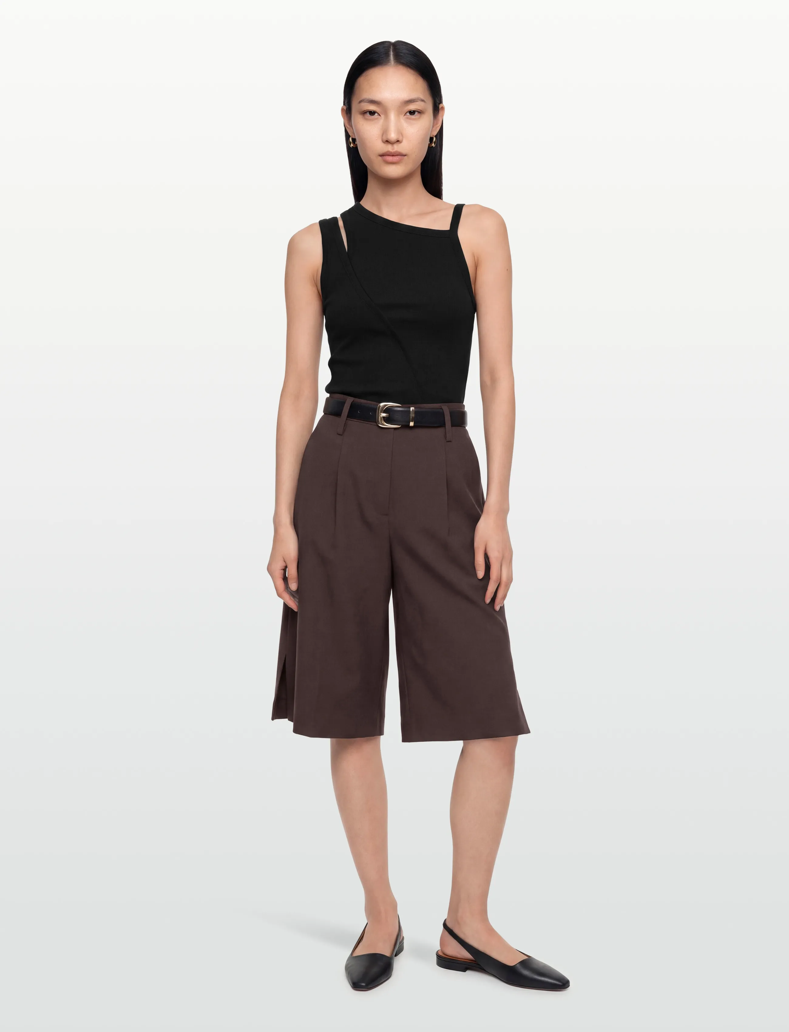FREE/QUENT - FQMAEVE-SHORTS - coffee bean - 0