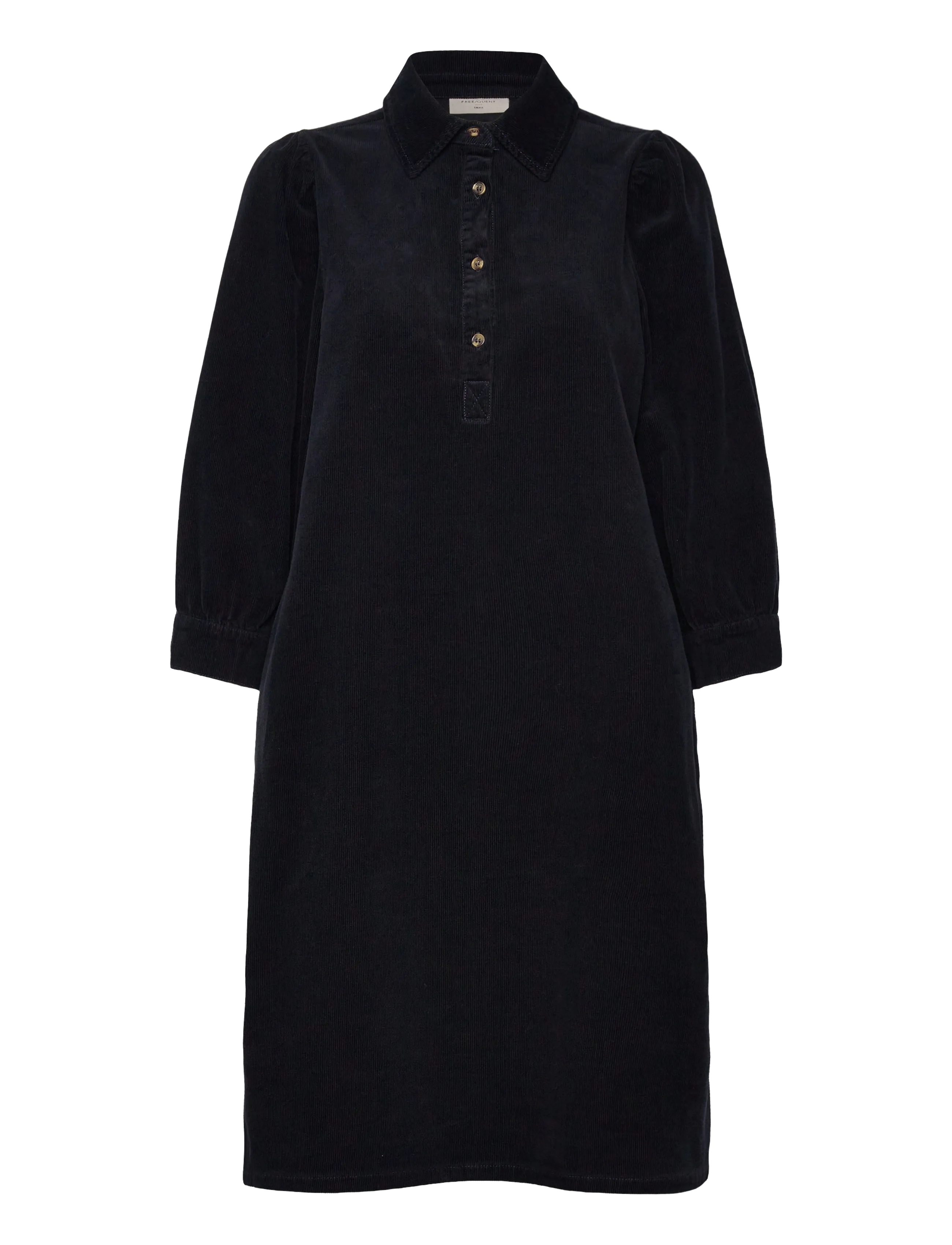 FREE/QUENT Dress - Riided - SALUTE / black