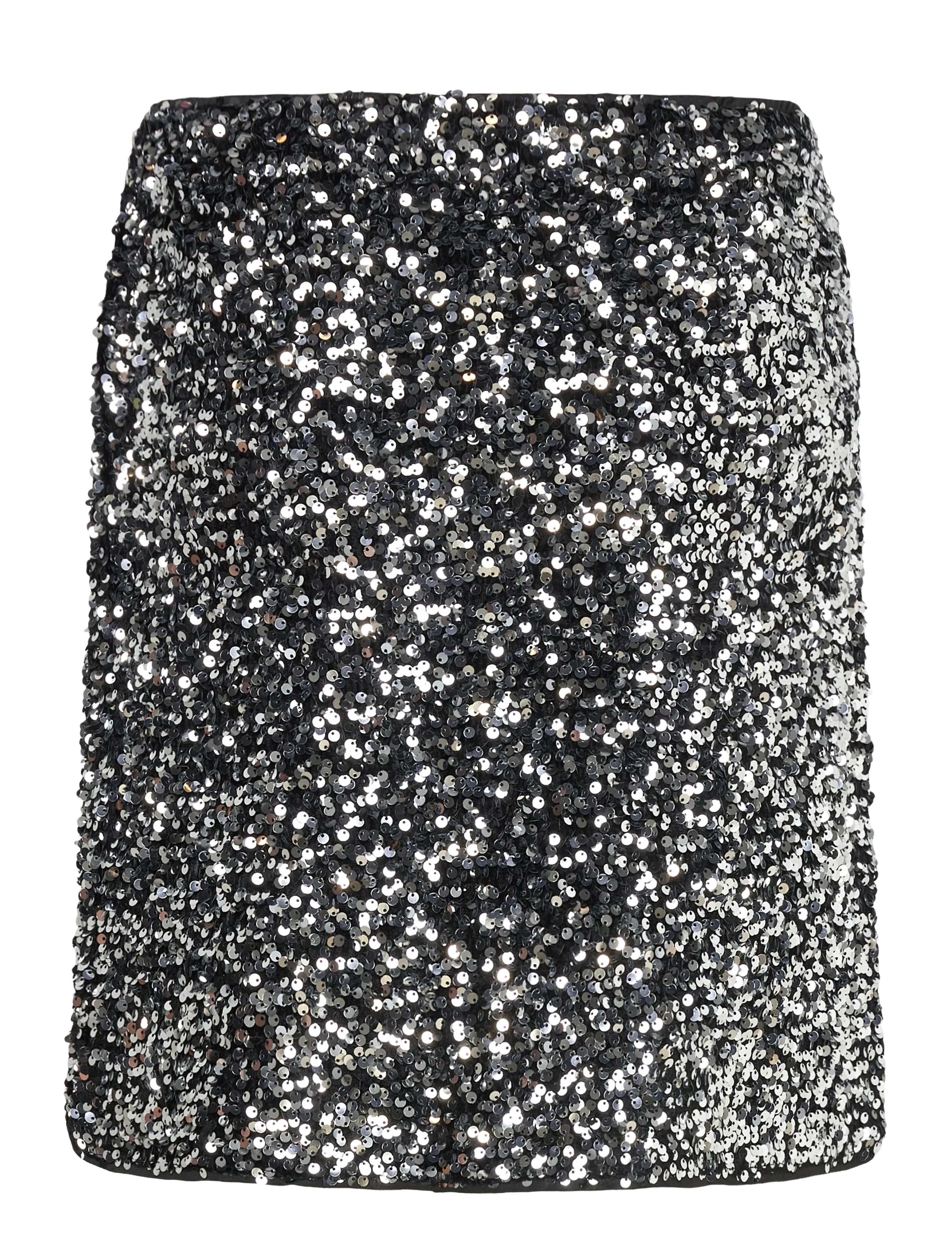 FREE/QUENT - FQLUNE-SKIRT - black w. silver - 1