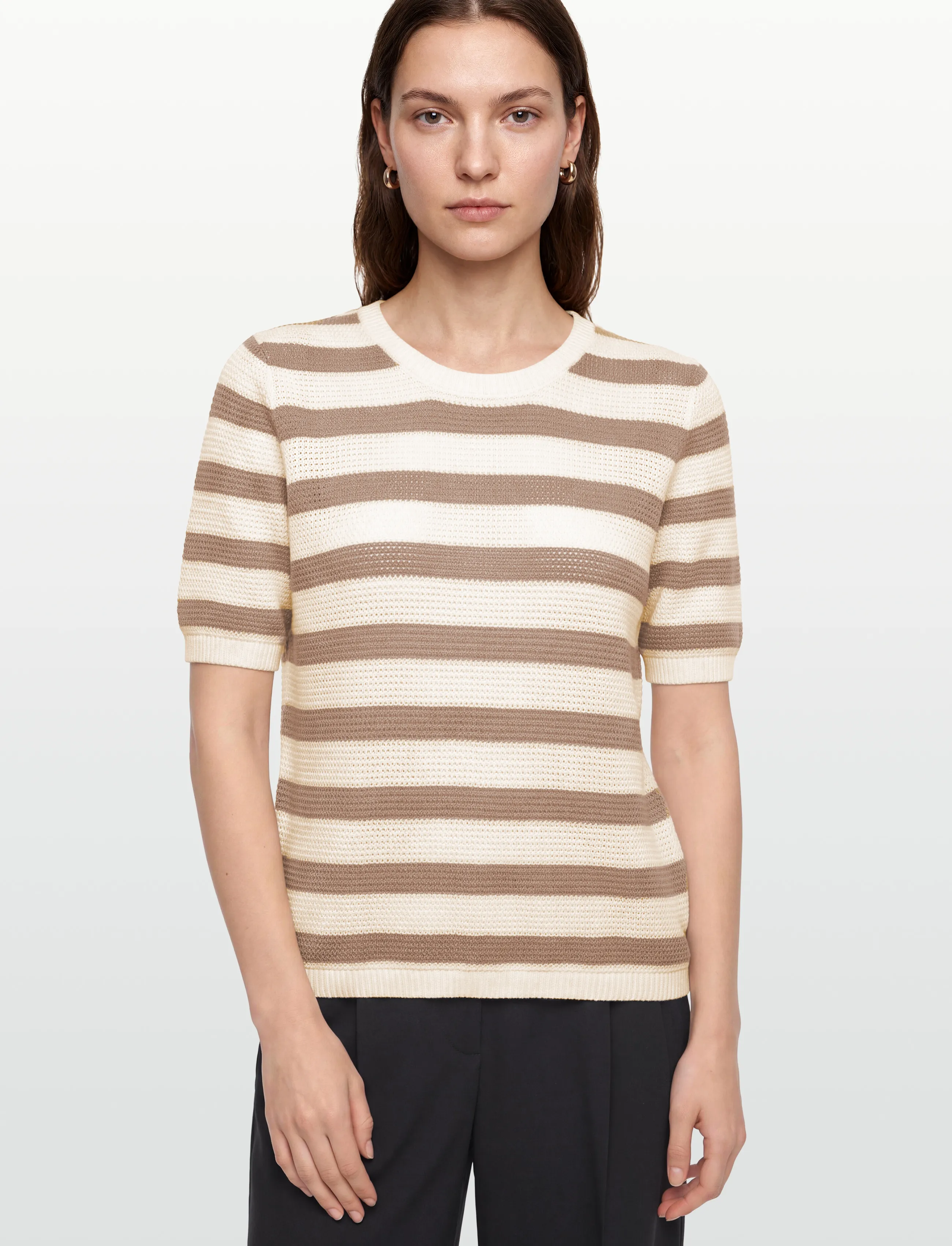 FREE/QUENT - FQDODO-PULLOVER - pullover - star off-white w. silver mink - 3