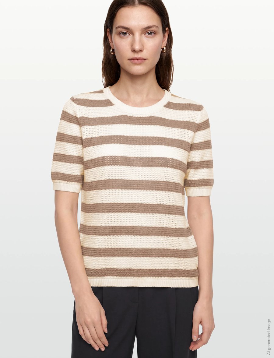 FREE/QUENT - FQDODO-PULLOVER - pullover - star off-white w. silver mink - 3