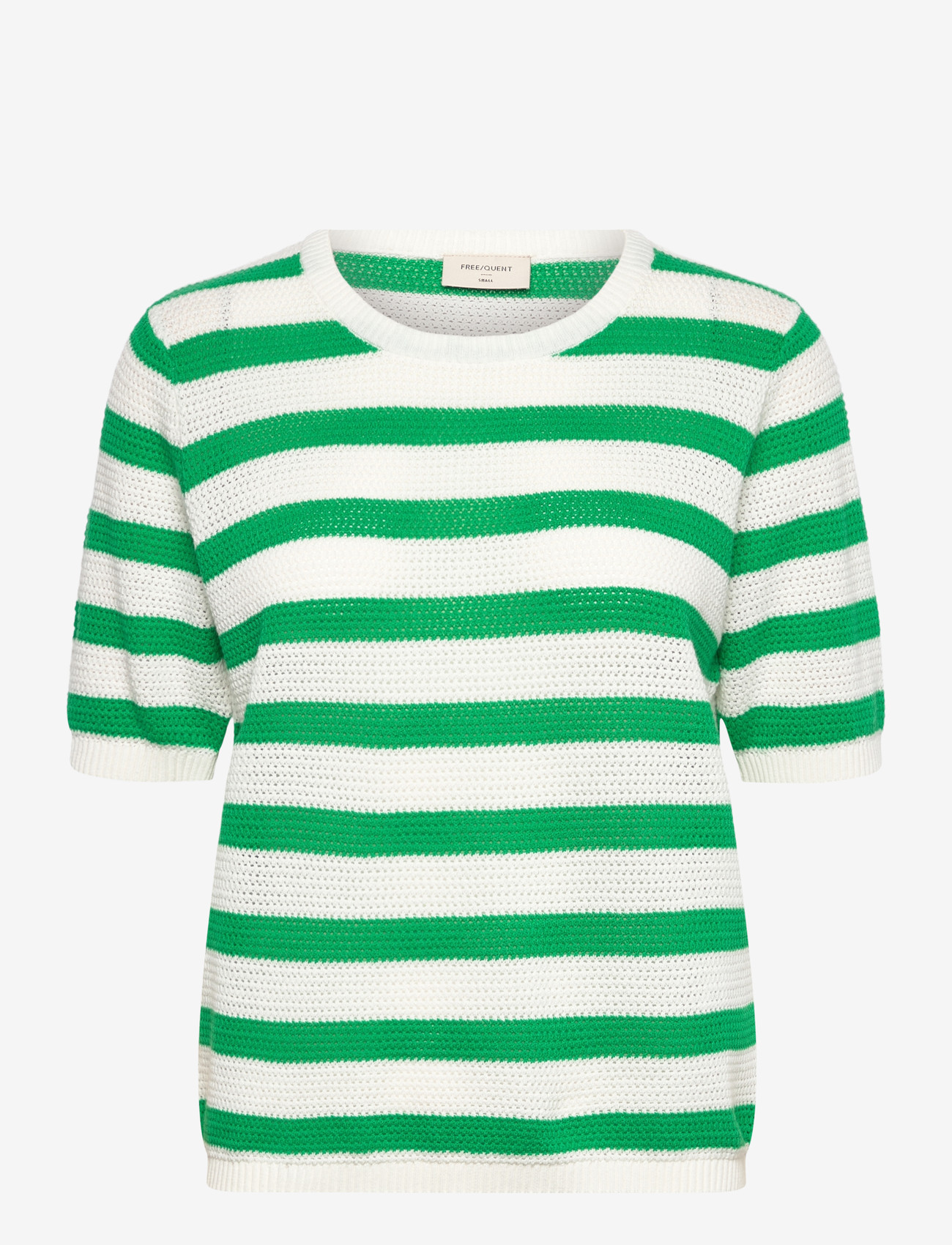 FREE/QUENT - FQDODO-PULLOVER - efterårstøj - star off-white w. bright green - 0