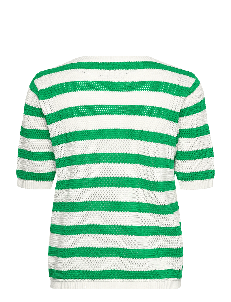 FREE/QUENT - FQDODO-PULLOVER - pullover - star off-white w. bright green - 2