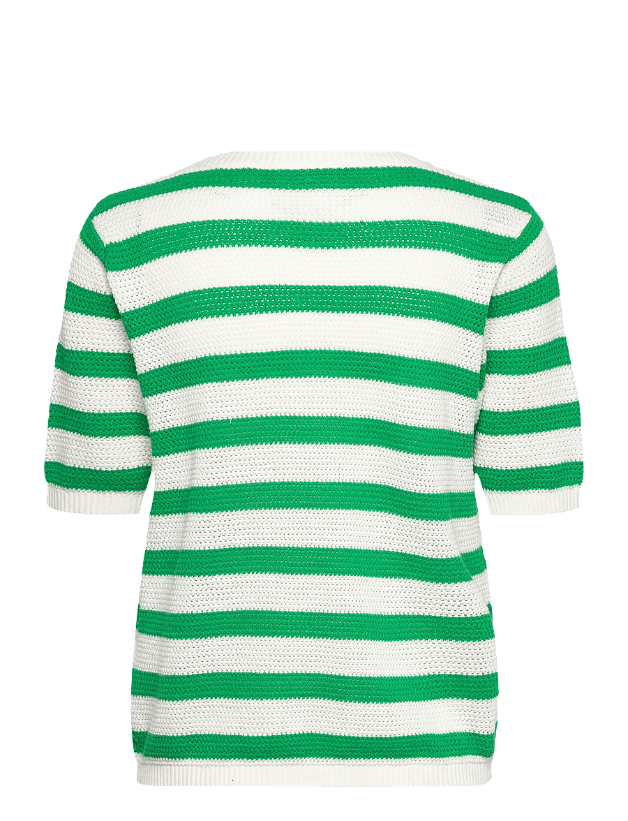 FREE/QUENT - FQDODO-PULLOVER - pullover - star off-white w. bright green - 2