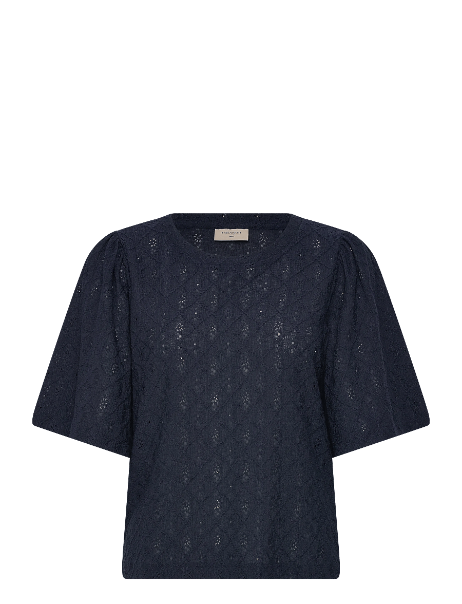FREE/QUENT - FQKIONA-BLOUSE - lühikeste varrukatega pluusid - navy blazer - 1