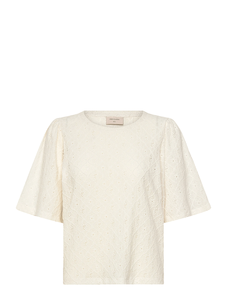 FREE/QUENT - FQKIONA-BLOUSE - lühikeste varrukatega pluusid - star off-white - 1
