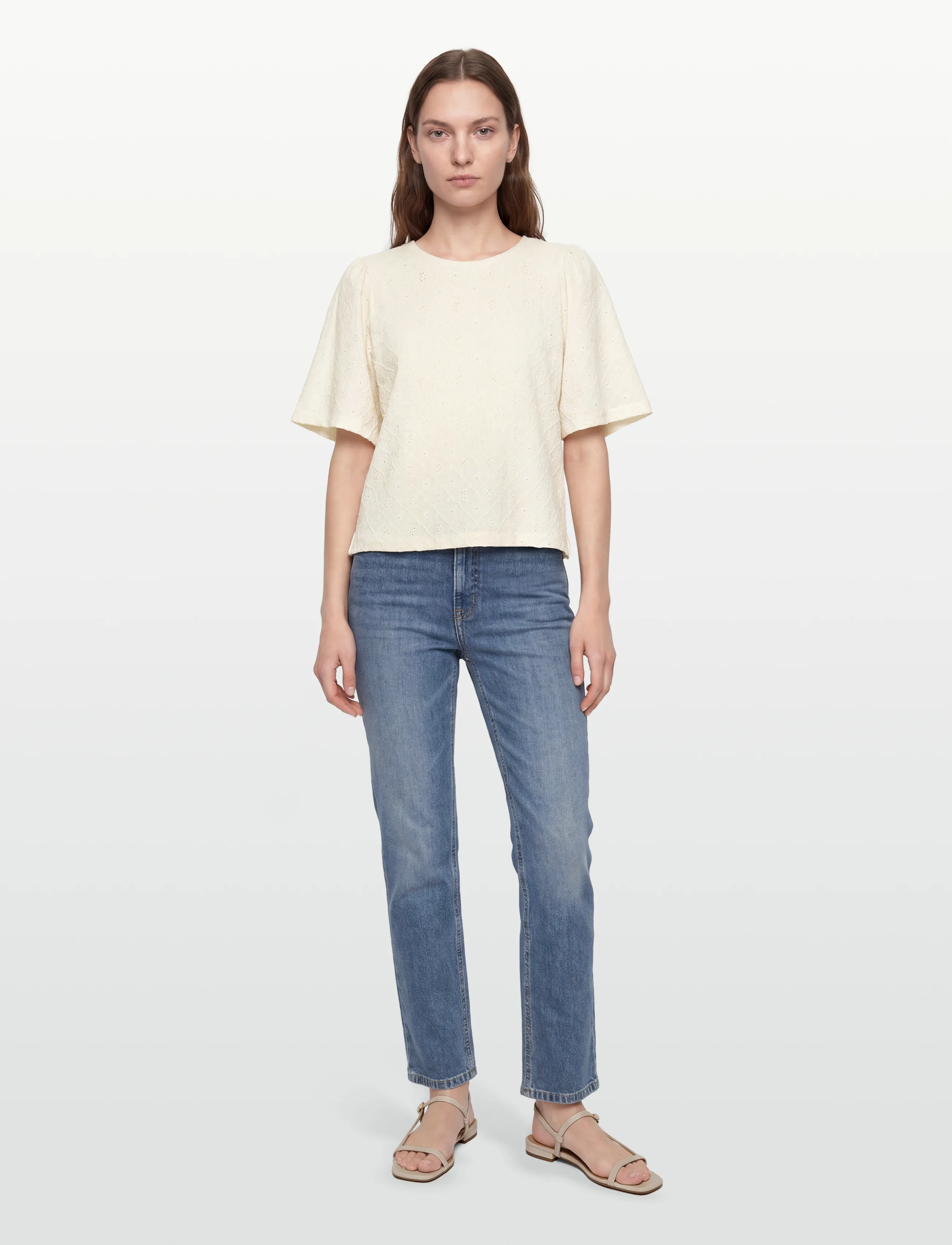 FREE/QUENT Fqkiona-Blouse, XS, Blouses, Creme - Short-sleeved, Frauen
