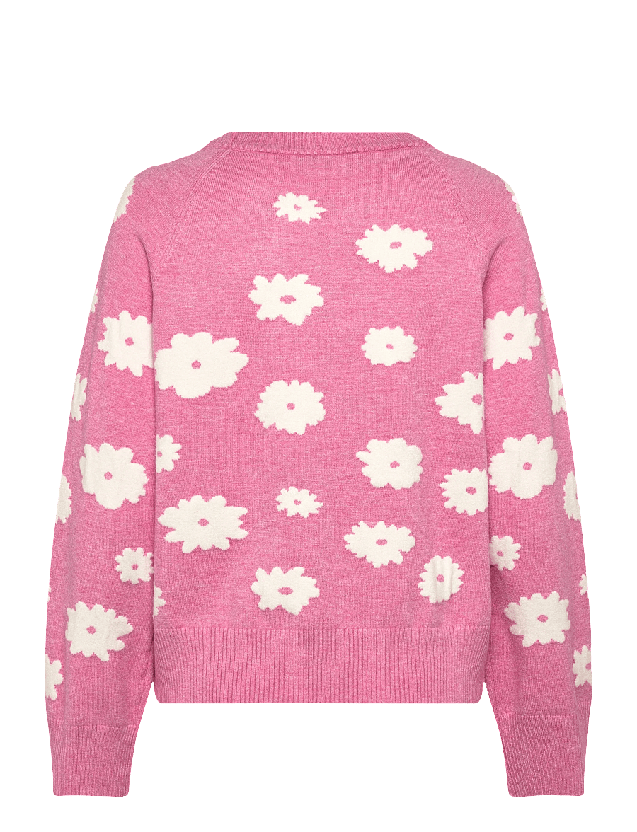 FREE/QUENT - FQALPI-PULLOVER - stickade tröjor - wild orchid ml w star off-whit - 2