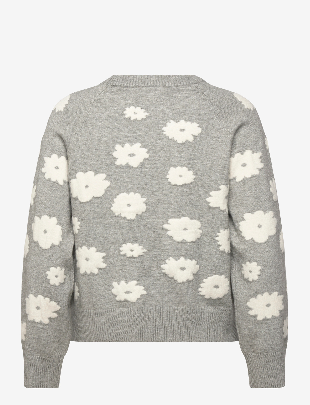 FREE/QUENT - FQALPI-PULLOVER - efterårstøj - l. grey mel. w. star off-white - 1