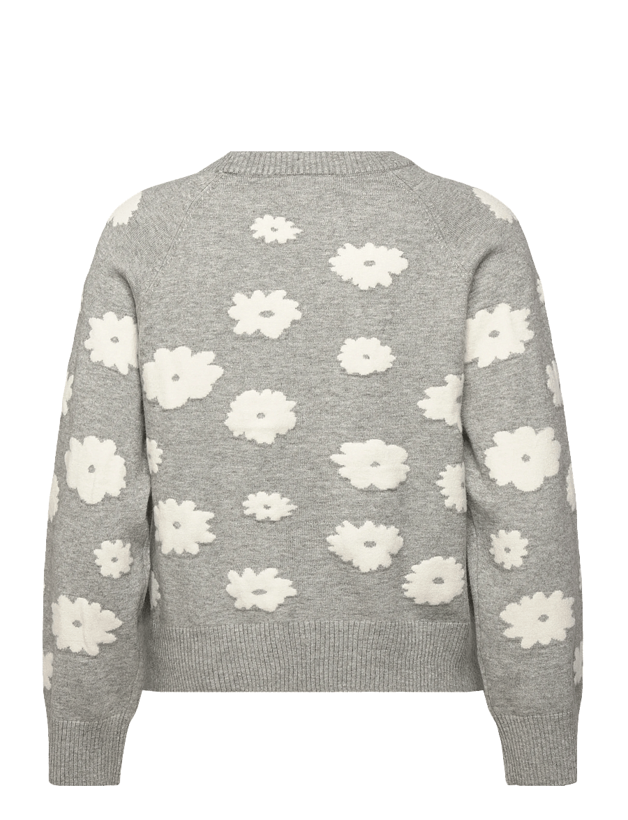 FREE/QUENT - FQALPI-PULLOVER - pullover - l. grey mel. w. star off-white - 2